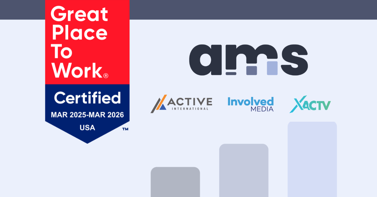 Great Place To Work Logo and AMS lockup logo