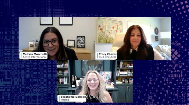 MediaOcean's Panel webinar image featuring Melissa Moschetti.