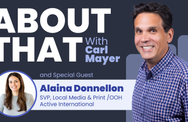 Image of Carl Mayer on About That and special guest Alaina Donnellon from Active International