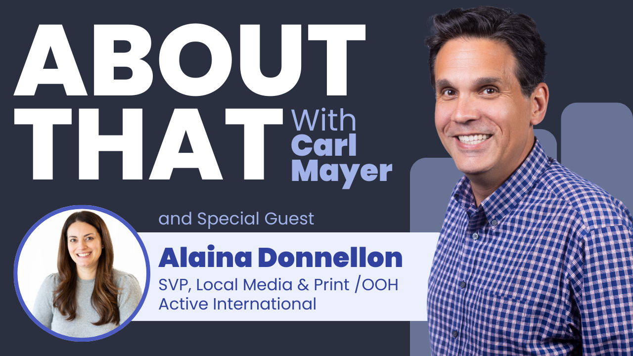Image of Carl Mayer on About That and special guest Alaina Donnellon from Active International